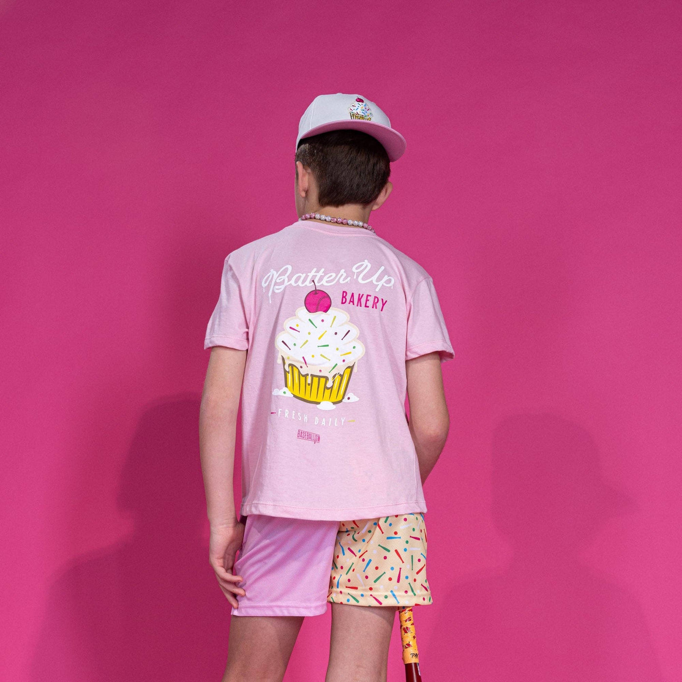 Batter Up Bakery Confetti Cupcake Youth T-Shirt