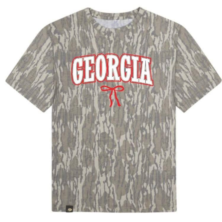 GEORGIA Camo State Bow Graphic Tee