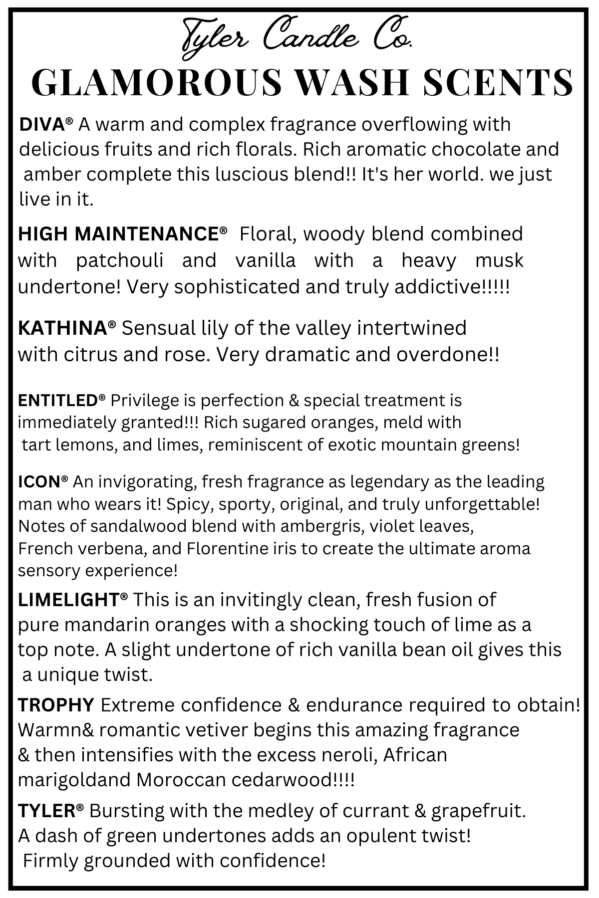 GLAMOROUS WASH