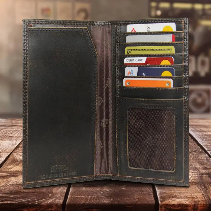 MENS LEATHER SECRETARY WALLET