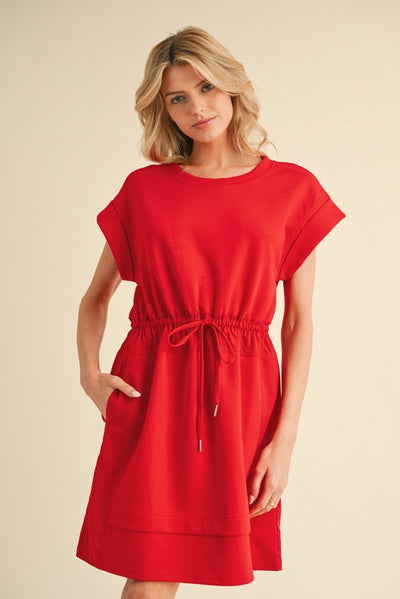 WAVES OF BLISS JERSEY DRESS