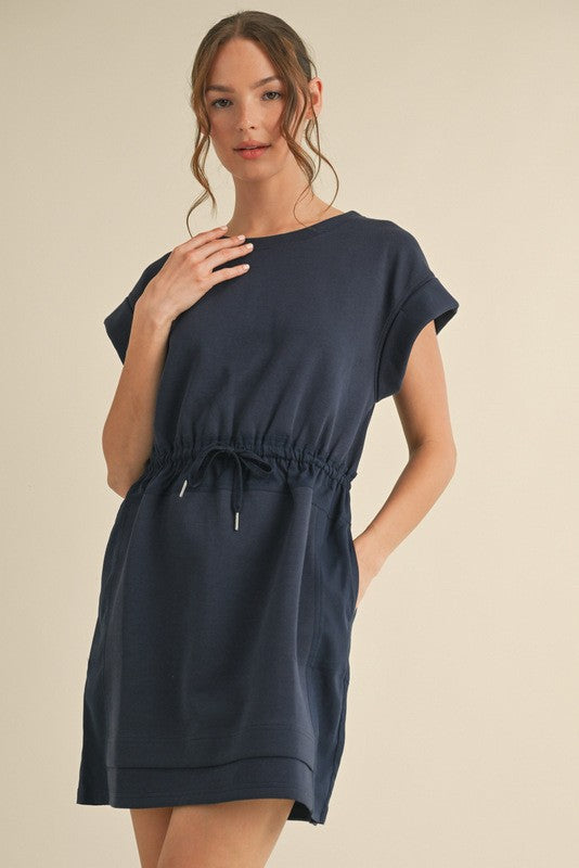 WAVES OF BLISS JERSEY DRESS