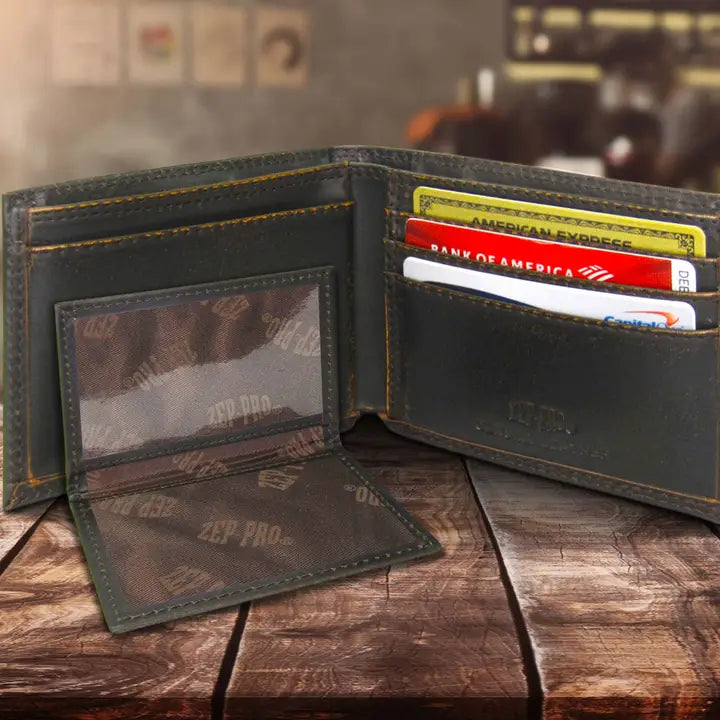 MENS BIFOLD LEATHER WALLET