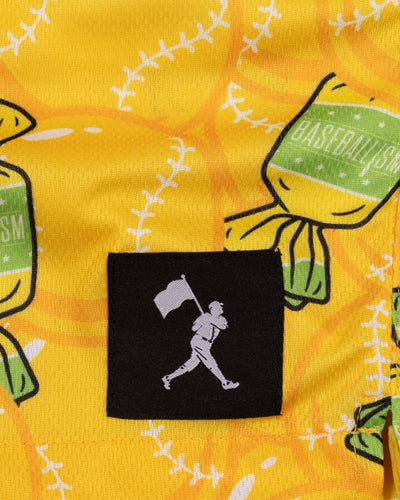 Doubles and Bubbles Diamond Air Youth Mesh Shorts - Banana