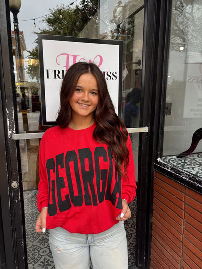 Georgia Comfy Oversize Graphic Sweatshirt, Gameday
