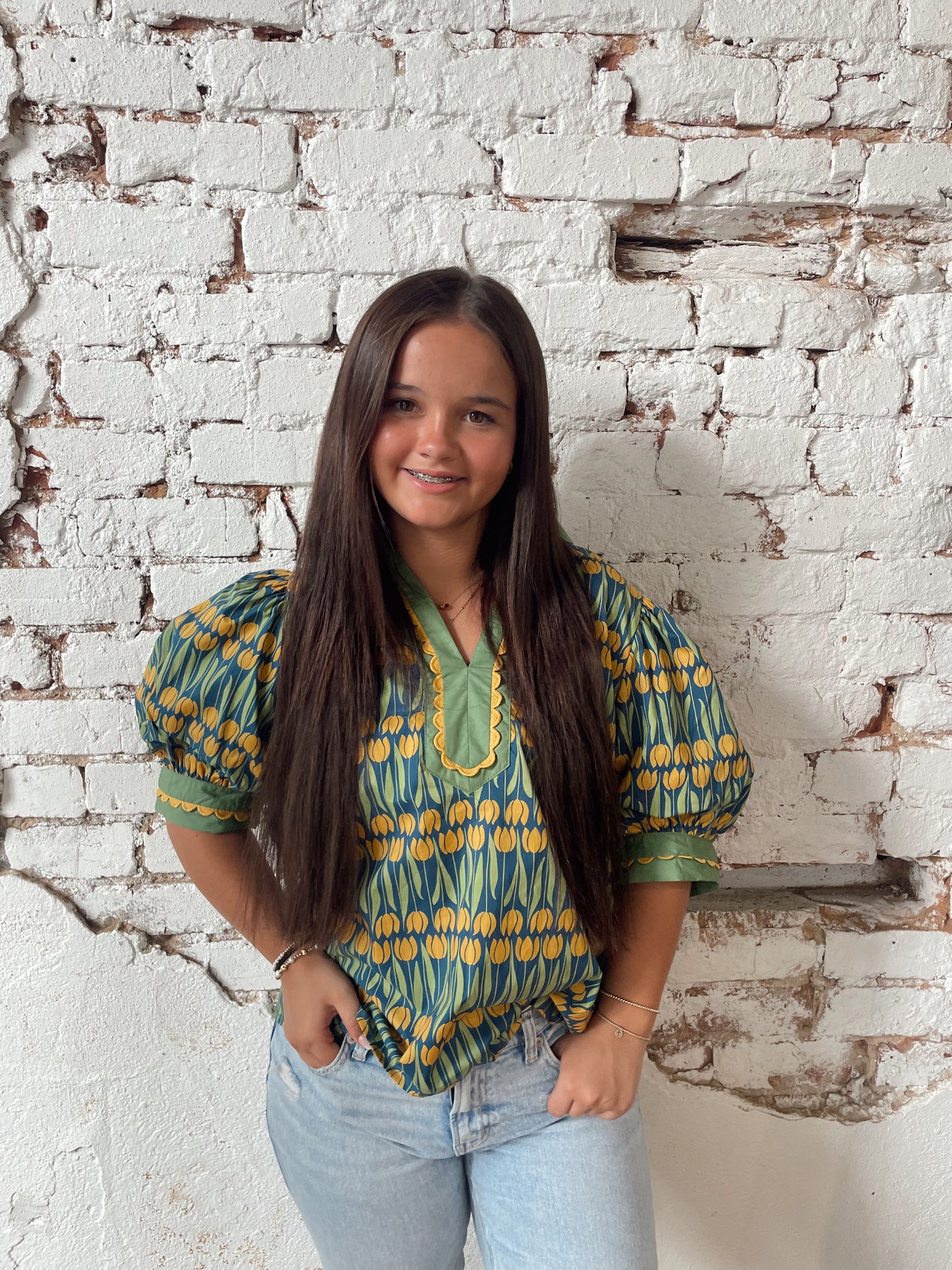 TULIP GARDENS BLOUSE