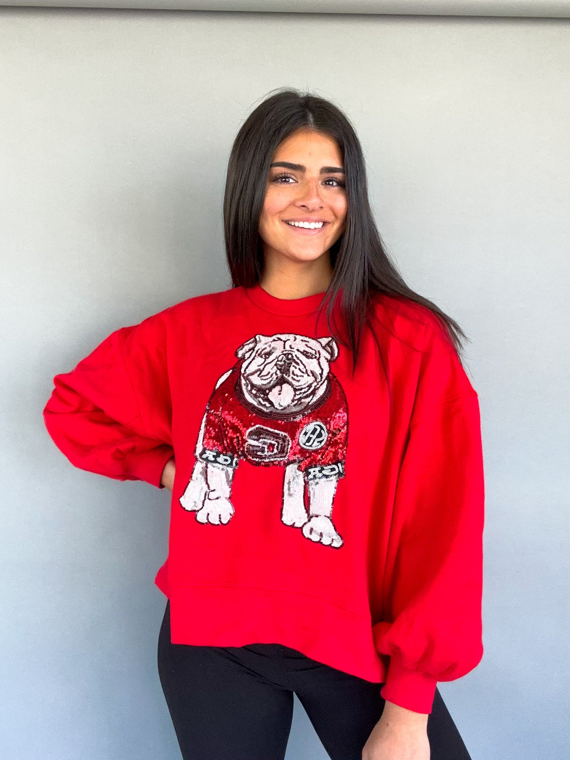 THE GEORGIA SEQUIN PULLOVER