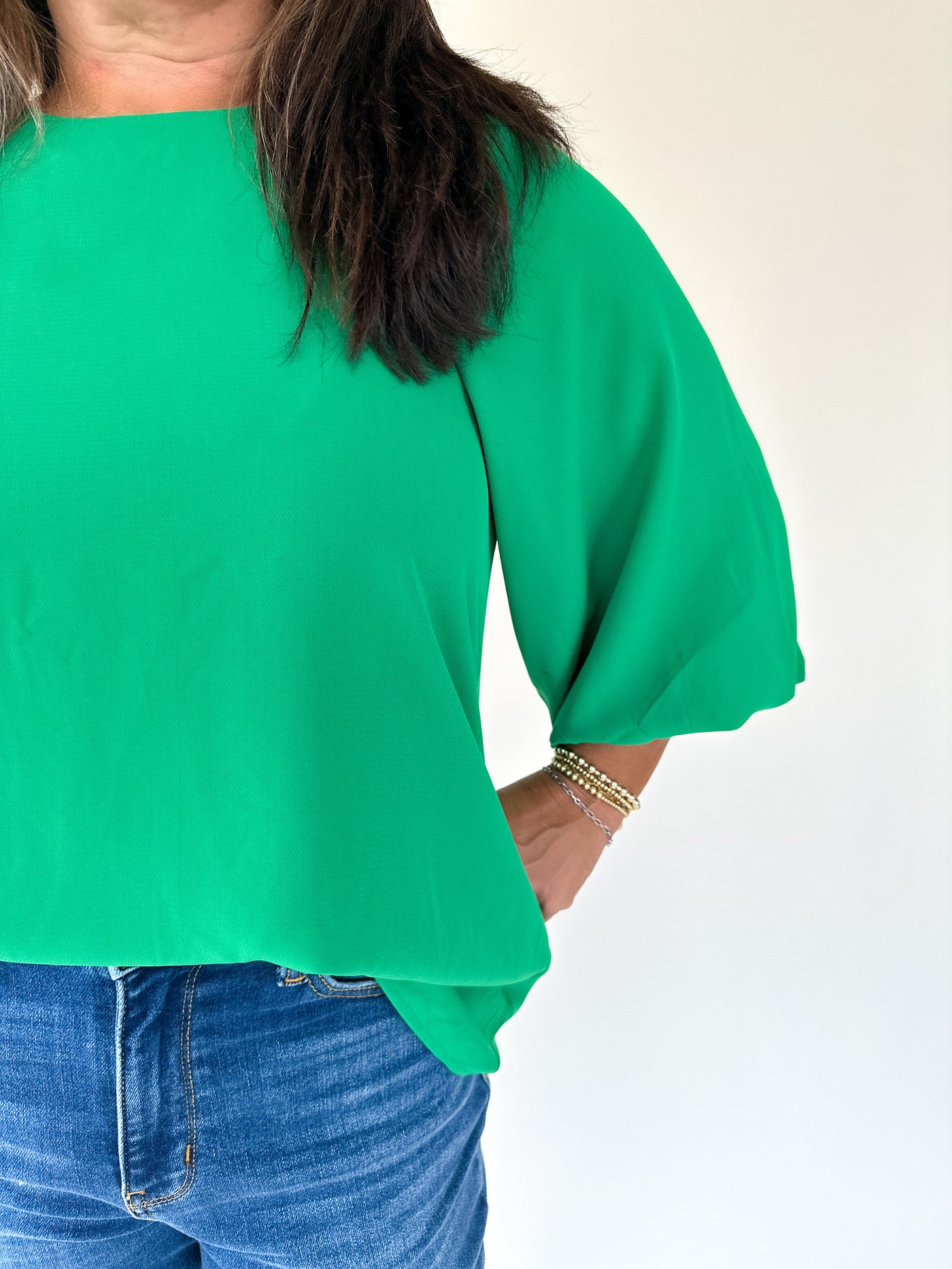 BALLOON SLEEVE RAGLAN TOP