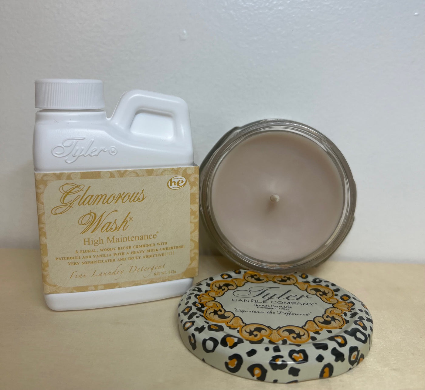 GLAMOROUS TYLER CANDLE AND WASH SET