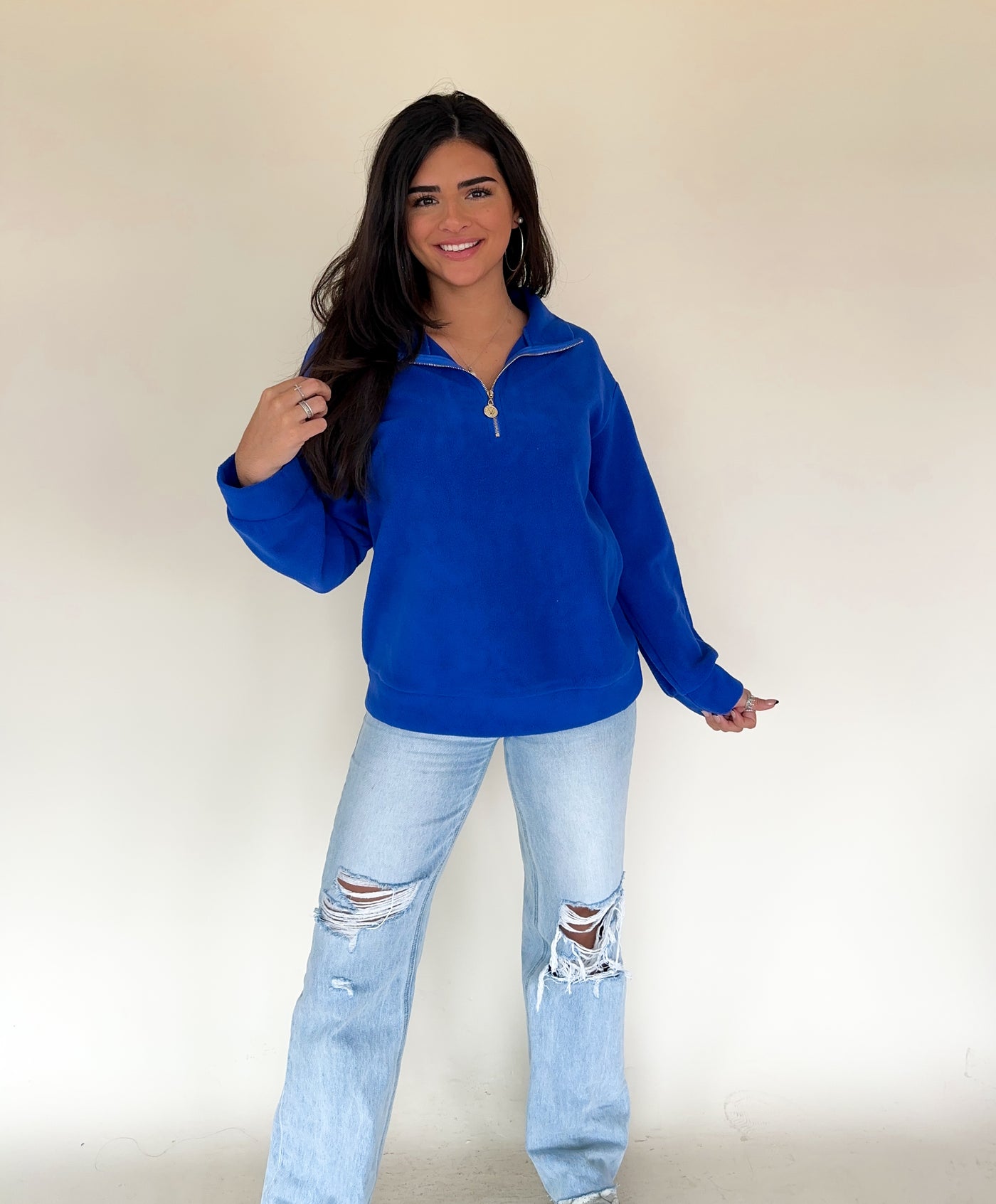 GIANNA HALF ZIP PULLOVER