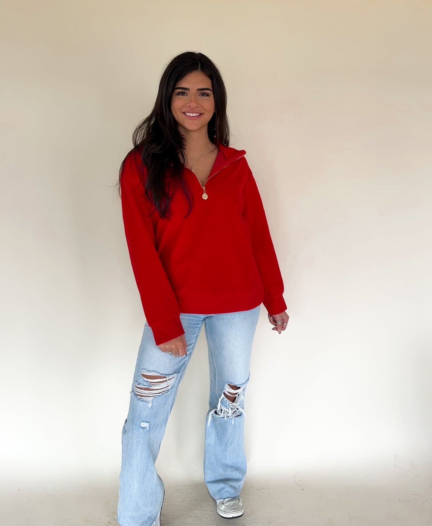 GIANNA HALF ZIP PULLOVER