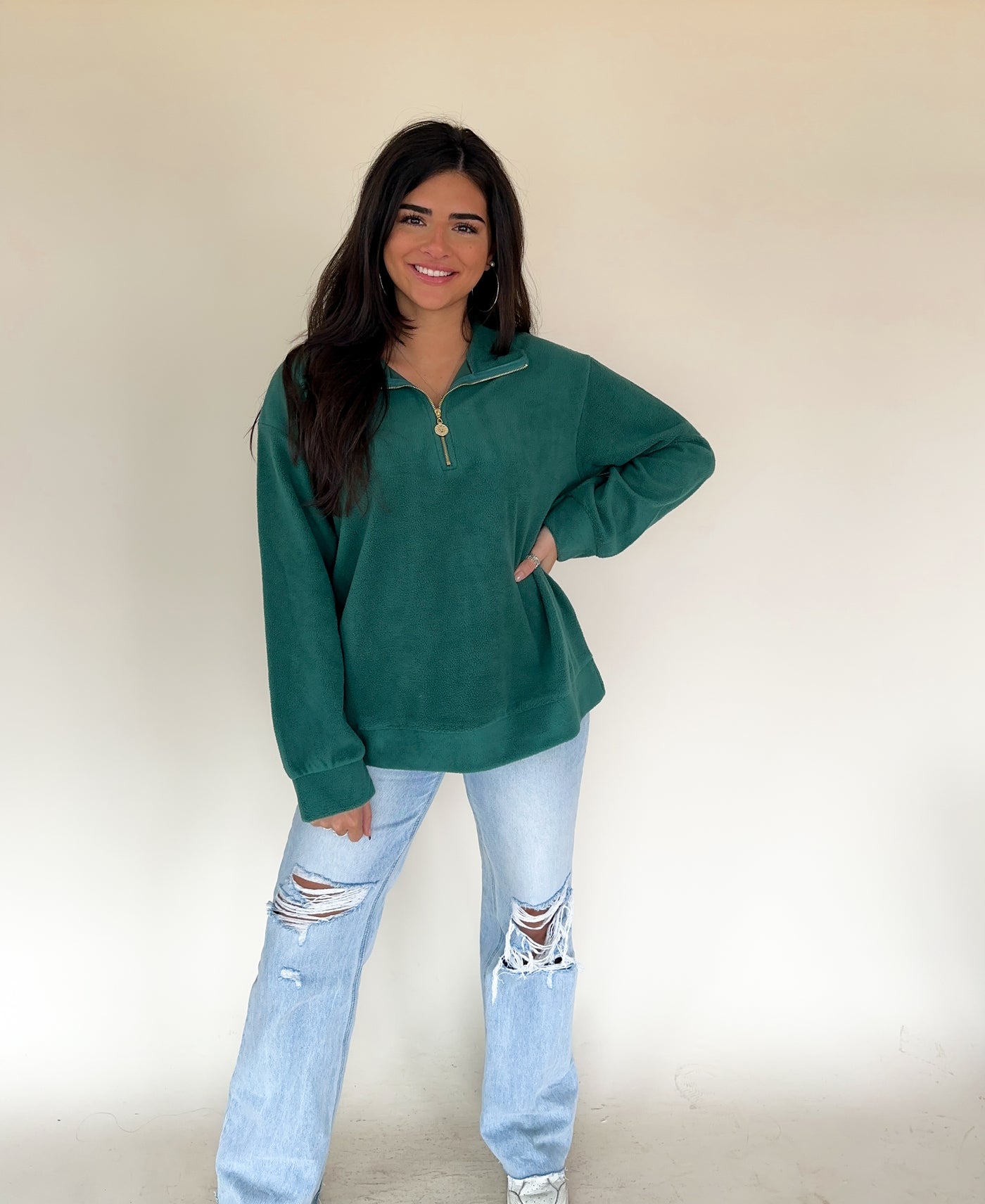 GIANNA HALF ZIP PULLOVER