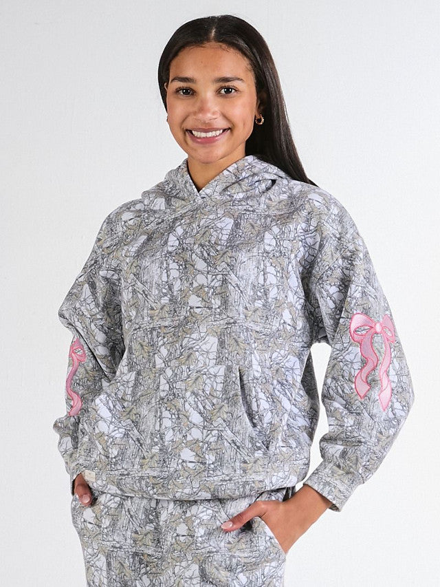 ALICE CAMO BOW HOODIE