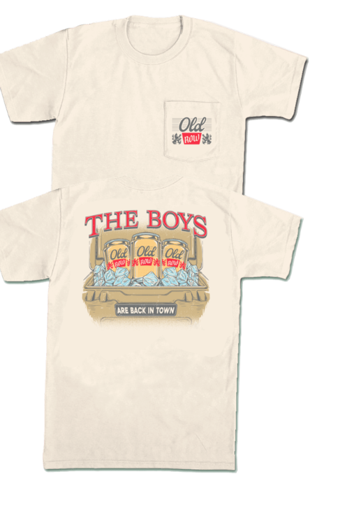 OLD ROW BACK IN TOWN POCKET TEE