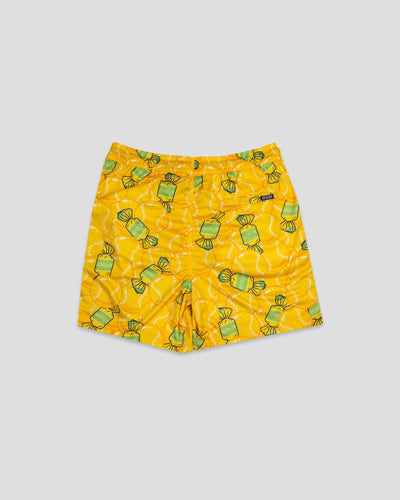 Doubles and Bubbles Diamond Air Youth Mesh Shorts - Banana