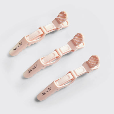No Slip Crocodile Clip 3pc - Blush