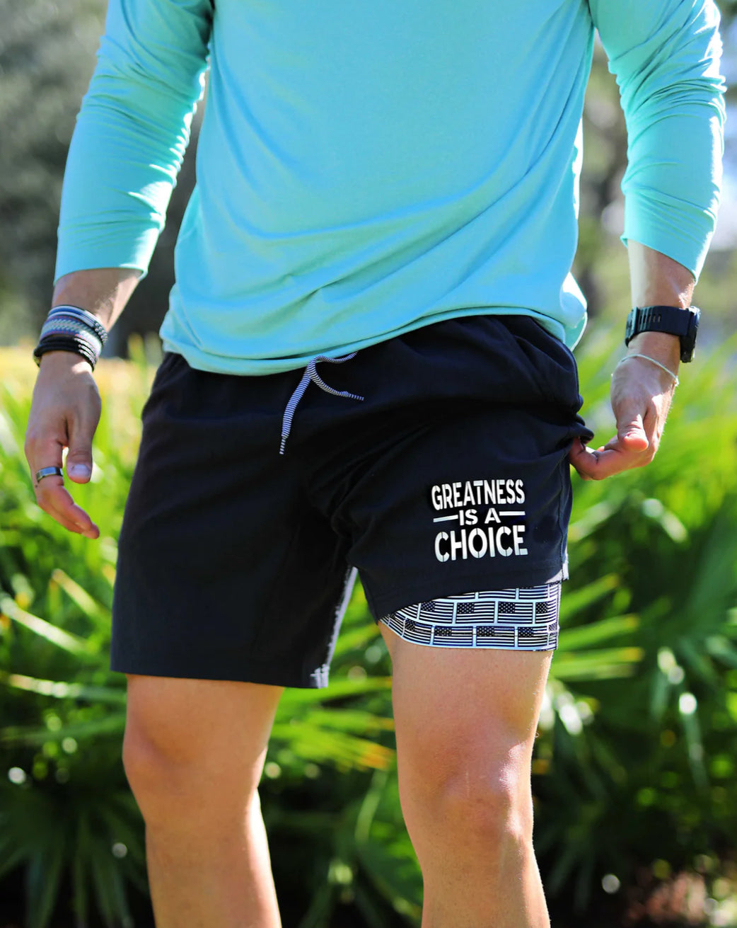 GREATNESS IS A CHOICE ATHLETIC SHORTS