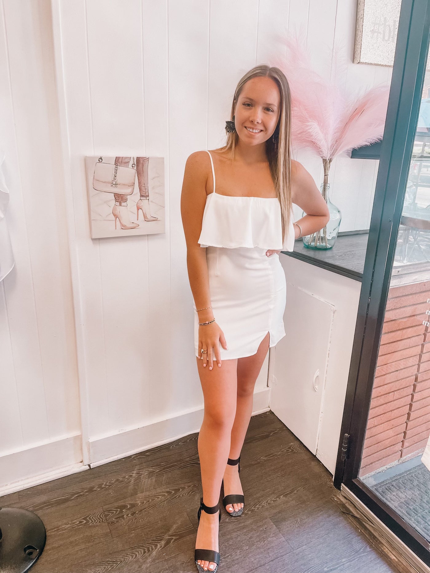 RUFFLE MINI DRESS