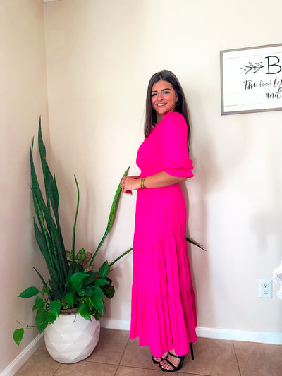 BUBBLEGUM MAXI DRESS
