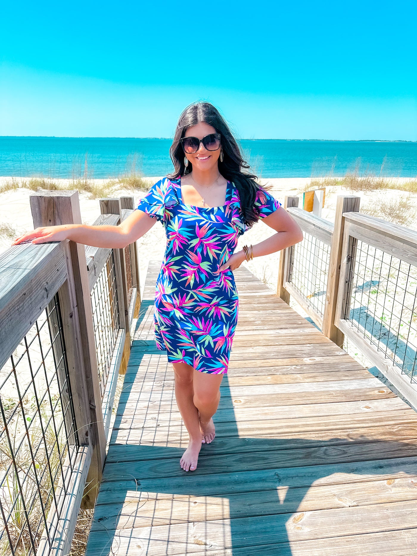 BRIDGET SCOOP NECK DRESS